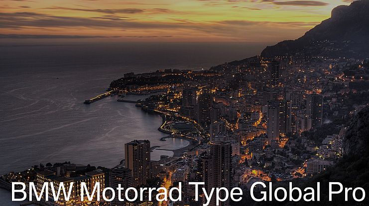 BMW Motorrad Type Global Pro Regular Font
