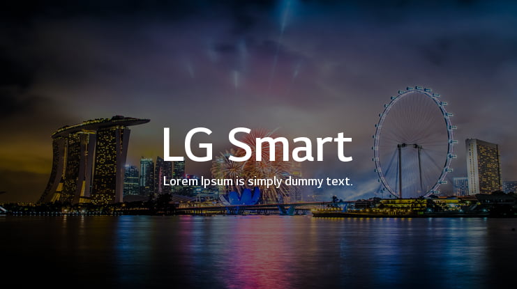 LG Smart Font Family