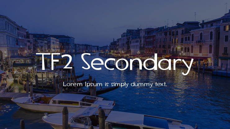 TF2 Secondary Font