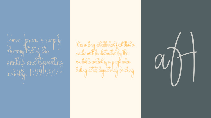 Simple Calligraph Font