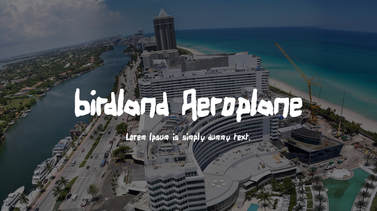 Birdland Aeroplane Font Family