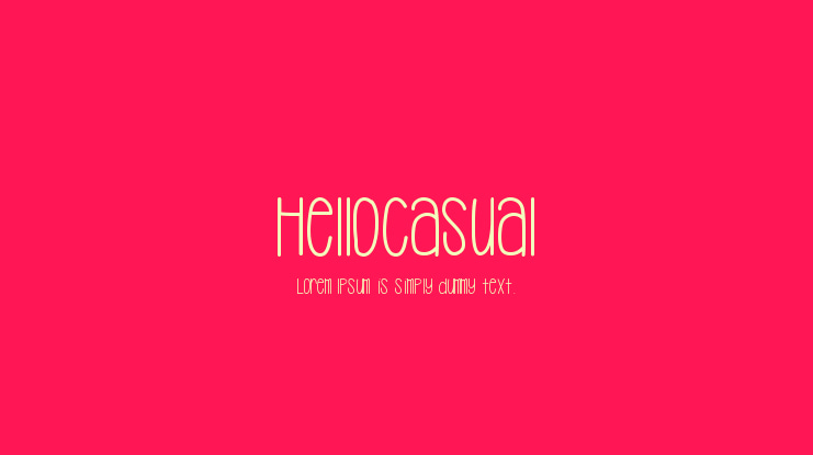 HelloCasual Font