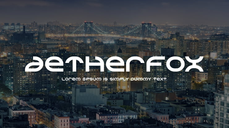 Aetherfox Font Family
