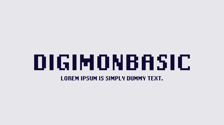 DigimonBasic Font