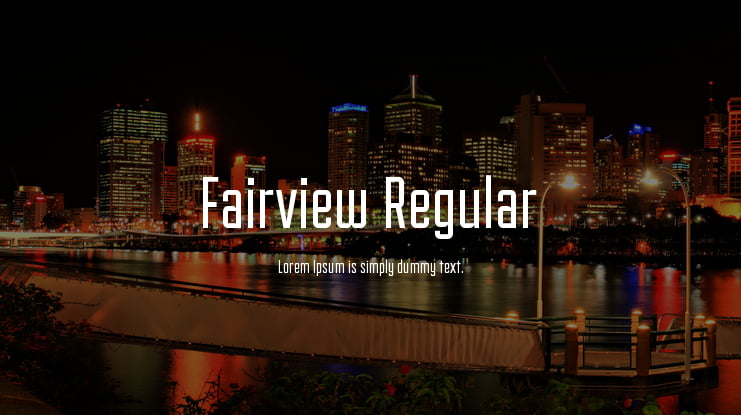 Fairview Regular Font