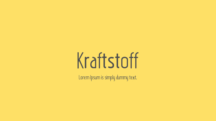Kraftstoff Font