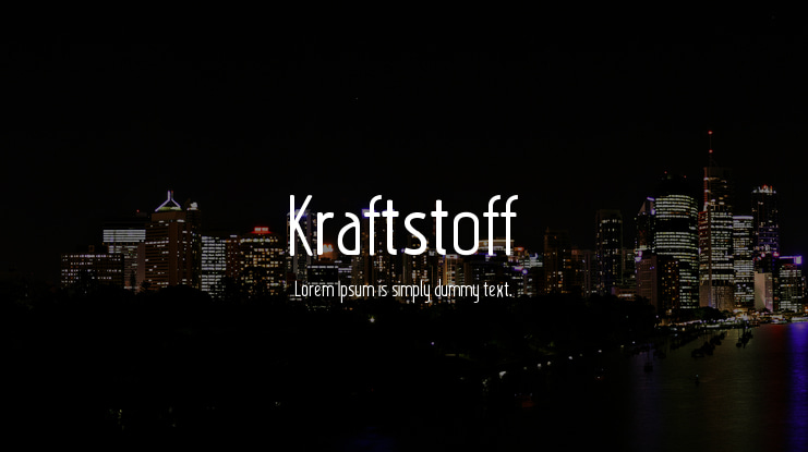 Kraftstoff Font