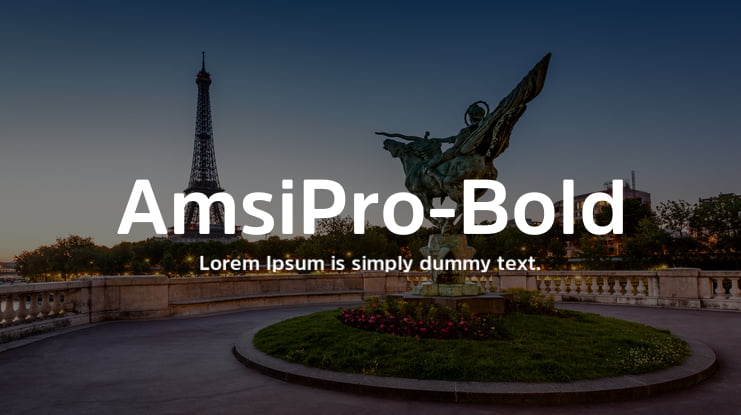AmsiPro-Bold Font