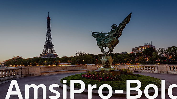 AmsiPro-Bold Font