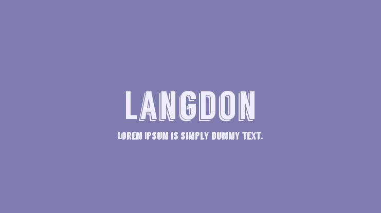 Langdon Font