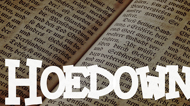 Hoedown Font