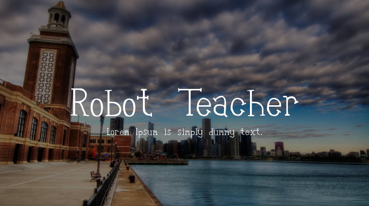 Robot Teacher Font