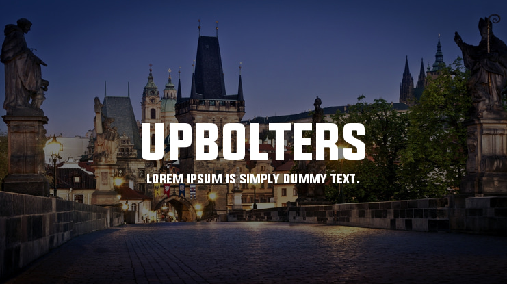 UPBOLTERS Font Family