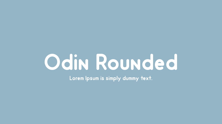 Odin Rounded Font