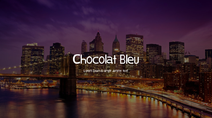 Chocolat Bleu Font