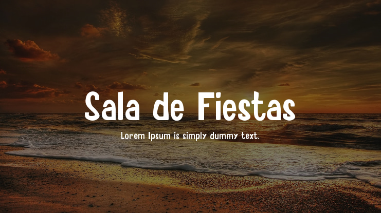 Sala de Fiestas Font Family
