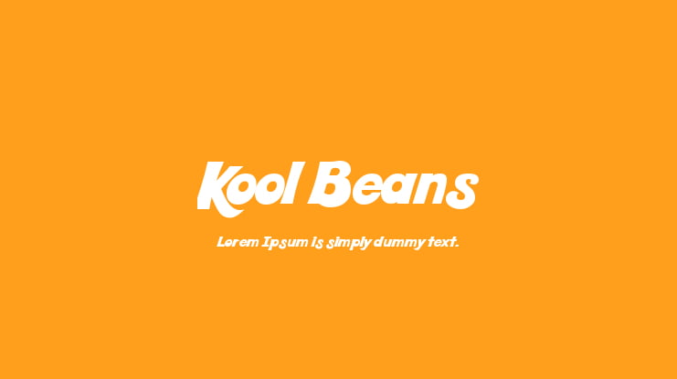 Kool Beans Font : Download Free for Desktop & Webfont