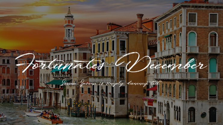 Fortunates December Font