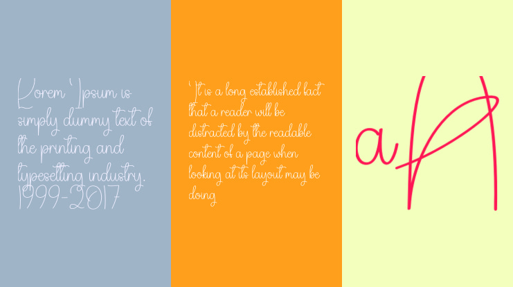 Simple Calligraphy Font