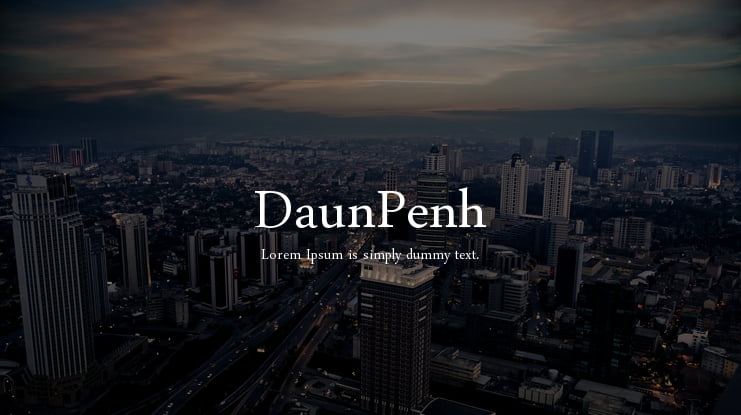 DaunPenh Font