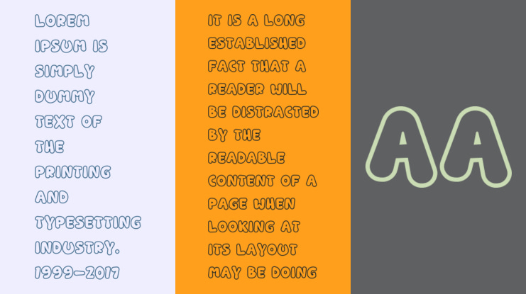 Rounded Robin Outline Font Family