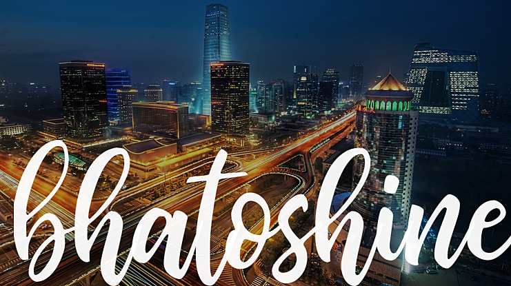 bhatoshine Font
