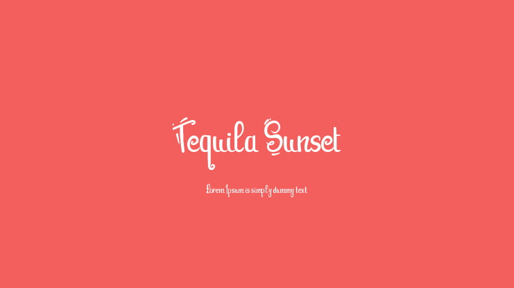Tequila Sunset Font