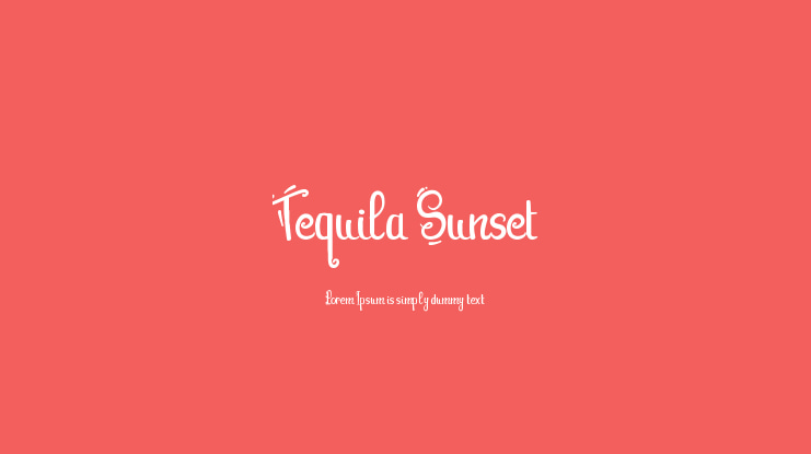 Tequila Sunset Font