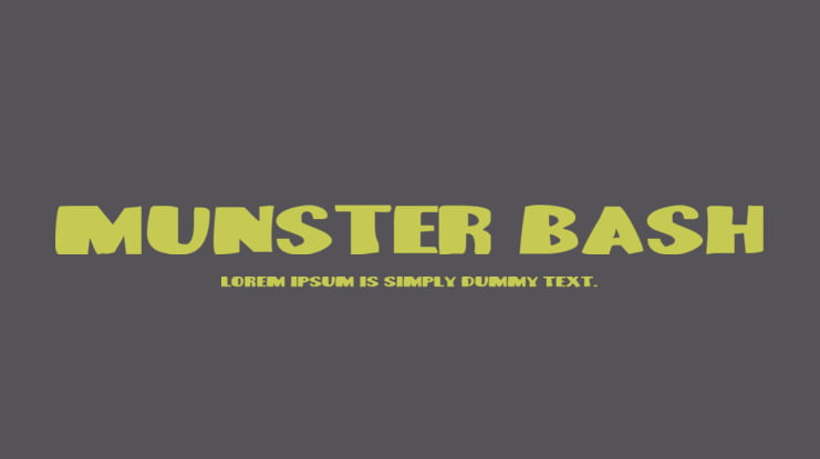 Munster Bash Font