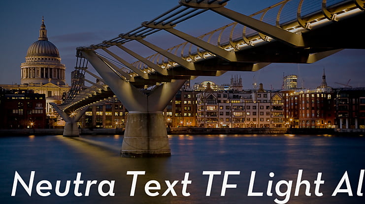 Neutra Text TF Light Alt Font