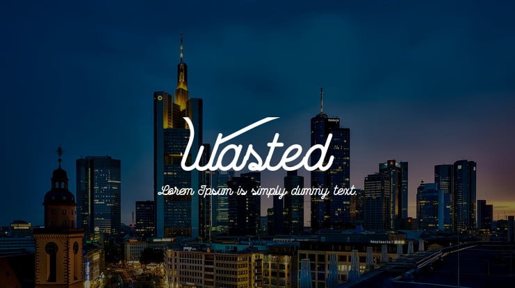 Wasted Font