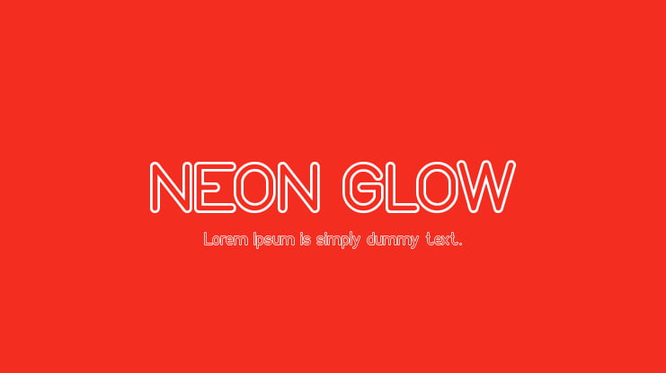 NEON GLOW Font