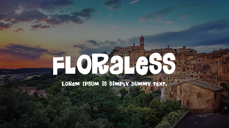 Floraless Font