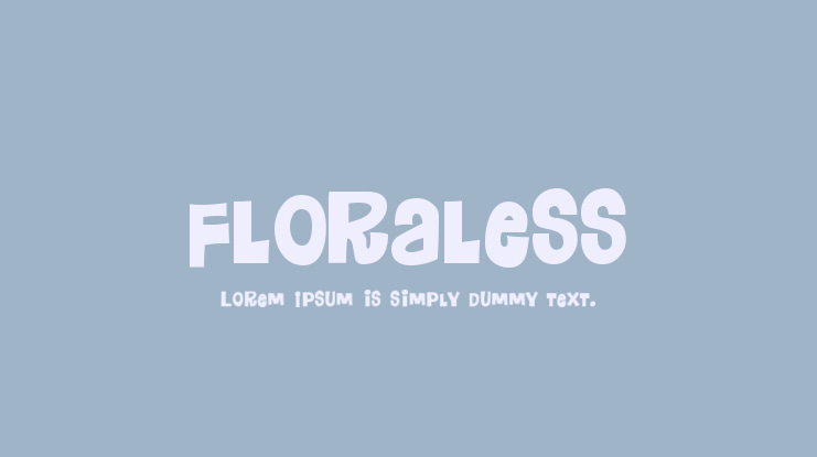 Floraless Font