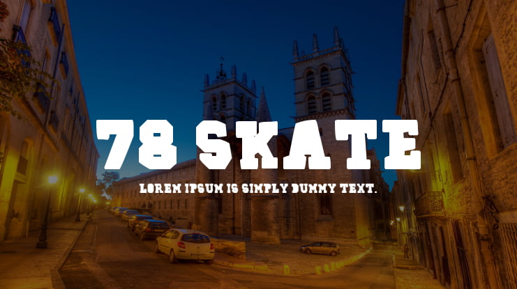78 Skate Font Family