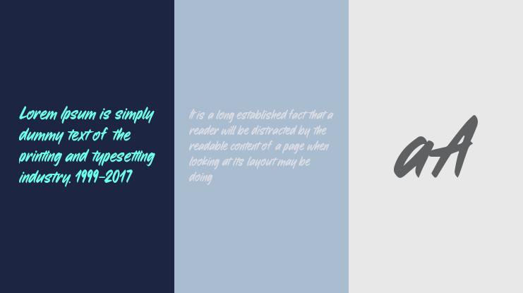 The Blue Wave Font