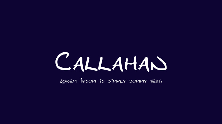 Callahan Font