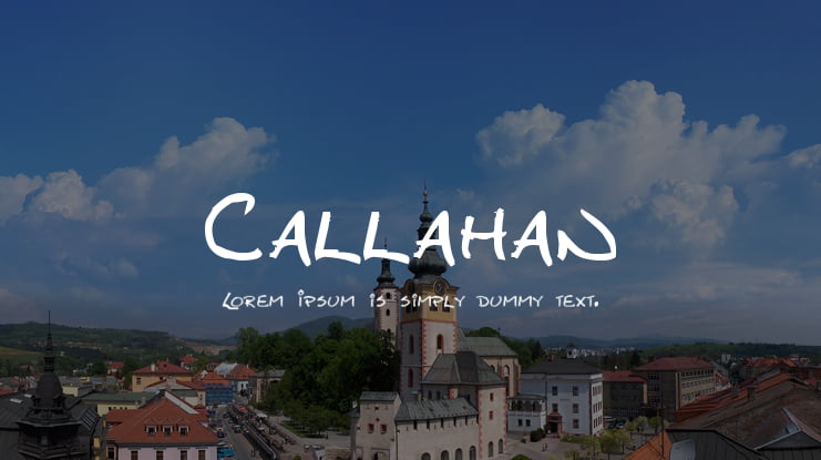 Callahan Font