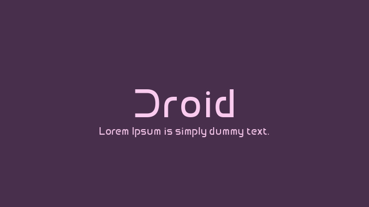 Droid Font