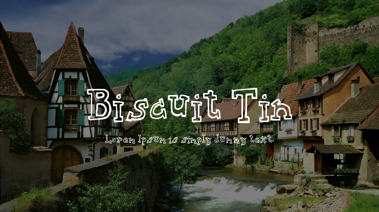 Biscuit Tin Font