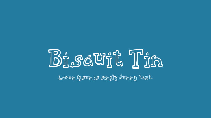 Biscuit Tin Font