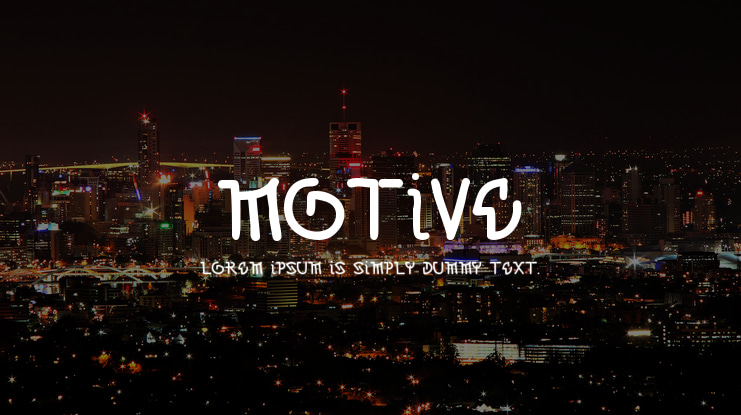 Motive Font