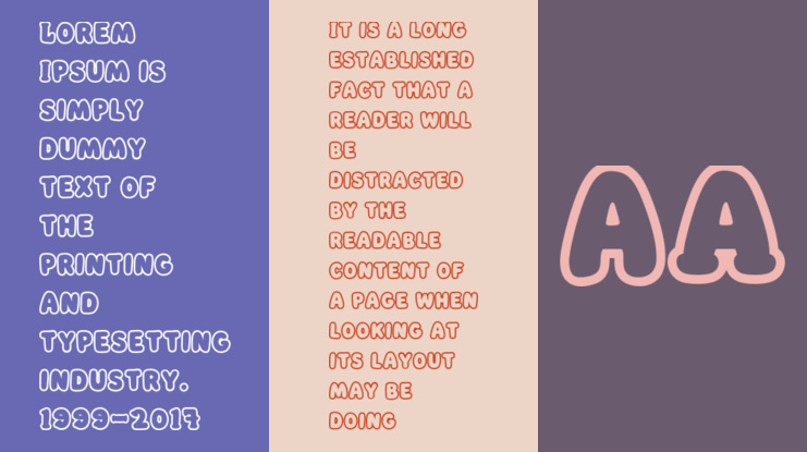 Pogo Puff Outline Font Family