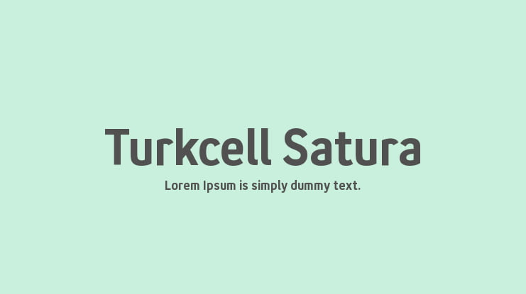 Turkcell Satura Font Family