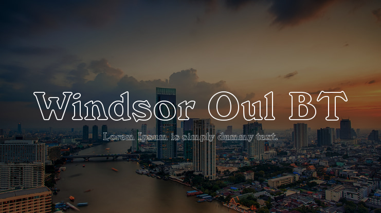 Windsor Oul BT Font