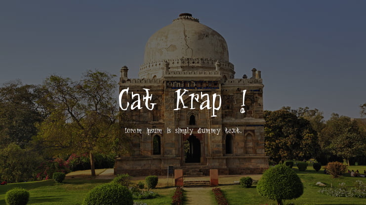 Cat Krap ! Font