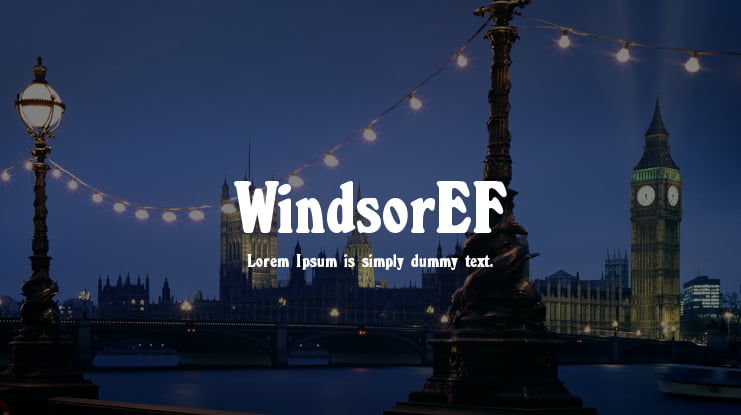WindsorEF Font Family
