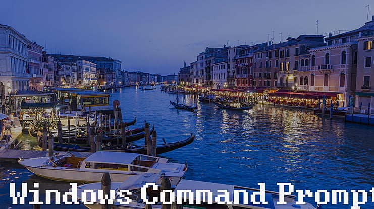 Windows Command Prompt Font