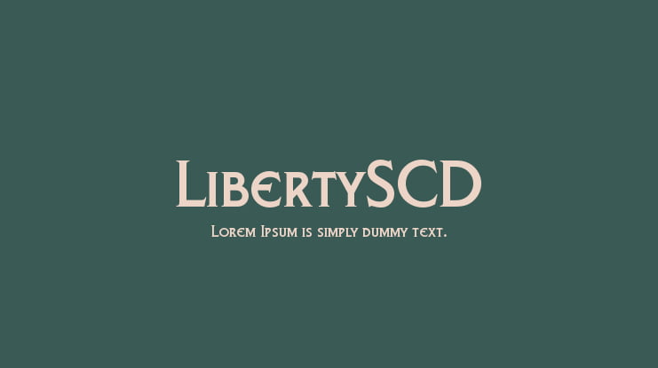 LibertySCD Font