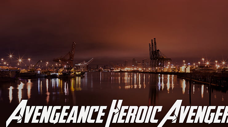 Avengeance Heroic Avenger Font Family